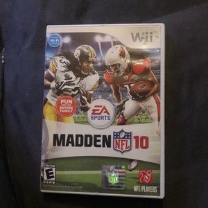 Madden NFL 10 (Nintendo Wii, 2009) Untested As-Is Disc Looks Good
